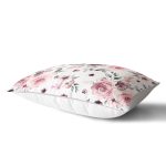 - Rh-Dik-8481-Gorsel2 - Realhomes Beyaz Zemin Üzerinde Rengarenk Çiçek Desenli Dikdörtgen Yastık Kırlent Kılıfı Realhomes