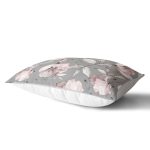 Pastel Zeminli Rengarenk Çiçek Desenli Dijital Baskılı Modern Dikdörtgen Yastık Kırlent Kılıfı Realhomes