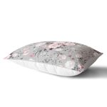 Rengarenk Zemin Üzerinde Çiçek Desenli Dijital Baskılı Modern Dikdörtgen Yastık Kırlent Kılıfı Realhomes