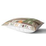 New York Temalı Dijital Baskılı Dekoratif Dikdörtgen Yastık Kırlent Kılıfı Realhomes