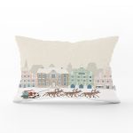 Christmas Temalı Dijital Baskılı Dikdörtgen Yastık Kırlent Kılıfı Realhomes