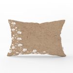 - Rh-Dik-8534-Gorsel1 - Realhomes  Pastel Zeminli Beyaz Yaprak Desenli Dijital Baskılı Modern Dikdörtgen Yastık Kırlent Kılıfı Realhomes