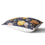 - Rh-Dik-8540-Gorsel2 - Realhomes Renkli Zeminli Bal Kabağı Desenli Dijital Baskılı Modern Dikdörtgen Yastık Kırlent Kılıfı Realhomes