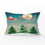 Christmas Temalı Dijital Baskılı Dikdörtgen Yastık Kırlent Kılıfı Realhomes