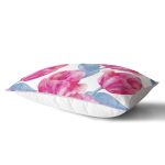 Modern Çiçek Desenli Dijital Baskılı Dikdörtgen Yastık Kırlent Kılıfı Realhomes