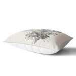 Rengarenk Zemin Üzerinde Çiçek Desenli Dijital Baskılı Modern Dikdörtgen Yastık Kırlent Kılıfı Realhomes