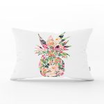 - Rh-Dik-863-Gorsel1 - Realhomes Modern Ananas Desen Dijital Baskılı Dikdörtgen Yastık Kırlent Kılıfı Realhomes
