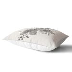 Pastel Zemin Üzerinde Çiçek Desenli Dijital Baskılı Modern Dikdörtgen Yastık Kırlent Kılıfı Realhomes