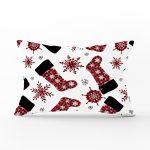 - Rh-Dik-8647-Gorsel1 - Realhomes Beyaz Zemin Üzerinde Ekoseli Kartanesi Desenli Modern Dikdörtgen Yastık Kırlent Kılıfı Realhomes