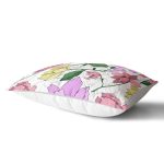 - Rh-Dik-8657-Gorsel2 - Realhomes Beyaz Zemin Üzerinde Rengarenk Çiçek Desenli Dikdörtgen Yastık Kırlent Kılıfı Realhomes