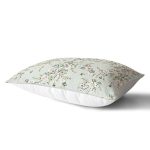 Pastel Zemin Üzerinde Çiçek Desenli Dijital Baskılı Modern Dikdörtgen Yastık Kırlent Kılıfı Realhomes