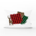 - Rh-Dik-8662-Gorsel1 - Realhomes Beyaz Zeminli Ekoseli Kumaş Desenli Dijital Baskılı Modern Dikdörtgen Yastık Kırlent Kılıfı Realhomes