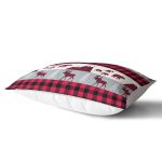 - Rh-Dik-8665-Gorsel2 - Realhomes Beyaz Zemin Üzerinde Ekose Desenli Geyik Desenli Modern Dikdörtgen Yastık Kırlent Kılıfı Realhomes