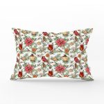 - Rh-Dik-8666-Gorsel1 - Realhomes Beyaz Zemin Üzerinde Çiçek Desenli Dijital Baskılı Modern Dikdörtgen Yastık Kırlent Kılıfı Realhomes