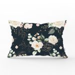 - Rh-Dik-8687-Gorsel1 - Realhomes Rengarenk Zemin Üzerinde Beyaz Çiçek Desenli Dikdörtgen Yastık Kırlent Kılıfı Realhomes