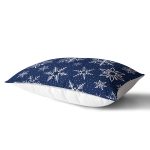 Renkli Zemin Üzerinde Beyaz Kartanesi Desenli Dijital Baskılı Modern Dikdörtgen Yastık Kılıfı Realhomes