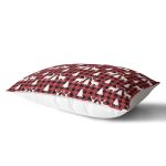 - Rh-Dik-8733-Gorsel2 - Realhomes Kırmızı Ekose Desenli Geyik Motifli Dijital Baskılı Modern Dikdörtgen Yastık Kırlent Kılıfı Realhomes