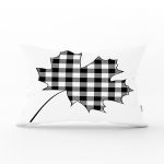 - Rh-Dik-8734-Gorsel1 - Realhomes Beyaz Zeminli Siyah Gri Ekose Desenli Dijital Baskılı Modern Dikdörtgen Yastık Kırlent Kılıfı Realhomes