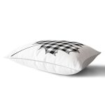 - Rh-Dik-8734-Gorsel2 - Realhomes Beyaz Zeminli Siyah Gri Ekose Desenli Dijital Baskılı Modern Dikdörtgen Yastık Kırlent Kılıfı Realhomes