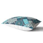 Renkli Zeminli Geometrik Desenli Dijital Baskılı Modern Dikdörtgen Yastık Kırlent Kılıfı Realhomes