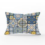 - Rh-Dik-8758-Gorsel1 - Realhomes Renkli Zeminli Geometrik Desenli Dijital Baskılı Modern Dikdörtgen Yastık Kırlent Kılıfı Realhomes