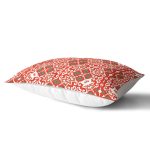 Beyaz Zemin Üzerinde Çini Desenli Dijital Baskılı Modern Dikdörtgen Yastık Kırlent Kılıfı Realhomes