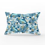 - Rh-Dik-8782-Gorsel1 - Realhomes Beyaz Zeminli Deniz Yıldızı Desenli Dijital Baskılı Modern Dikdörtgen Yastık Kırlent Kılıfı Realhomes