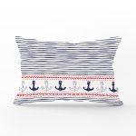 - Rh-Dik-8789-Gorsel1 - Realhomes Beyaz Zemin Üzerinde Renkli Çizgili Çapa Desenli Modern Dikdörtgen Yastık Kırlent Kılıfı Realhomes