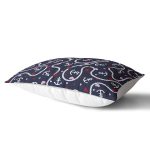 Renkli Zeminli Çapa Ve Halat Desenli Dijital Baskılı Modern Dikdörtgen Yastık Kırlent Kılıfı Realhomes