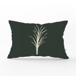 Renkli Zemin Üzerinde Yaprak Desenli Dijital Baskılı Modern Dikdörtgen Yastık Kırlent Kılıfı Realhomes