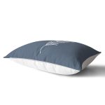 Renkli Zemin Üzerinde Yaprak Desenli Dijital Baskılı Modern Dikdörtgen Yastık Kırlent Kılıfı Realhomes