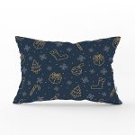 - Rh-Dik-8814-Gorsel1 - Realhomes Renkli Zemin Üzerinde Gold Detaylı Yılbaşı Çorabı Desenli Dikdörtgen Yastık Kırlent Kılıfı Realhomes