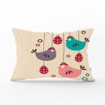 - Rh-Dik-883-Gorsel1 - Realhomes  Modern Kuş Desenli Dijital Baskılı Dikdörtgen Yastık Kırlent Kılıfı Realhomes