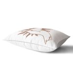 - Rh-Dik-8836-Gorsel2 - Realhomes Beyaz Zemin Üzerinde Onedraw Çizimli Güneş Tutan El Desenli Dikdörtgen Yastık Kırlent Kılıfı Realhomes