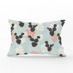 - Rh-Dik-8860-Gorsel1 - Realhomes Renkli Zemin Üzerinde Yaprak Desenli Dijital Baskılı Modern Dikdörtgen Yastık Kırlent Kılıfı Realhomes