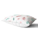 - Rh-Dik-8870-Gorsel2 - Realhomes Beyaz Zeminli Renkli Yaprak Desenli Dijital Baskılı Modern Dikdörtgen Yastık Kırlent Kılıfı Realhomes