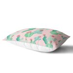 - Rh-Dik-8877-Gorsel2 - Realhomes Renkli Zemin Üzerinde Kaktüs Desenli Dijital Baskılı Modern Dikdörtgen Yastık Kırlent Kılıfı Realhomes