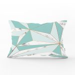 Renkli Geometrik Desenli Mermer Motifli Dijital Baskılı Modern Dikdörtgen Yastık Kılıfı Realhomes