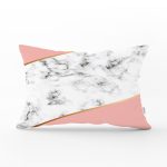 - Rh-Dik-8904-Gorsel1 - Realhomes  Renkli Geometrik Desenli Mermer Motifli Dijital Baskılı Modern Dikdörtgen Kırlent Kılıfı Realhomes