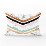 - Rh-Dik-8908-Gorsel1 - Realhomes Renkli Geometrik Desenli Mermer Motifli Dijital Baskılı Modern Dikdörtgen Kırlent Kılıfı Realhomes