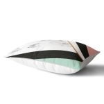 Renkli Geometrik Desenli Mermer Motifli Dijital Baskılı Modern Dikdörtgen Kırlent Kılıfı Realhomes