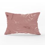 Renkli Zeminli Gold Detaylı Mermer Desenli Dijital Baskılı Modern Dikdörtgen Kırlent Kılıfı Realhomes