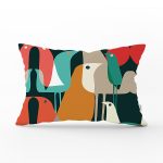 Realhomes Özel Tasarım Dijital Baskılı Modern Dikdörtgen Yastık Kırlent Kılıfı Realhomes