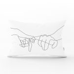 Realhomes Özel Tasarım Dijital Baskılı Modern Dikdörtgen Yastık Kırlent Kılıfı Realhomes