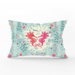 Deniz Atı Desenli Dijital Baskılı Dekoratif Dikdörtgen Yastık Kırlent Kılıfı Realhomes