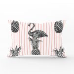 - Rh-Dik-903-Gorsel1 - Realhomes Flamingo Temalı Dijital Baskılı Dikdörtgen Yastık Kırlent Kılıfı Realhomes