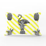 - Rh-Dik-905-Gorsel1 - Realhomes Flamingo Temalı Dijital Baskılı Dikdörtgen Yastık Kırlent Kılıfı Realhomes