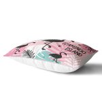 - Rh-Dik-942-Gorsel2 - Realhomes  Flamingo Desenli Dijital Baskılı Dikdörtgen Yastık Kırlent Kılıfı Realhomes