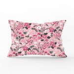 Çiçek Temalı Dijital Baskılı Dikdörtgen Yastık Kırlent Kılıfı Realhomes