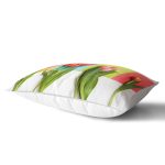 Lale Desenli Dijital Baskılı Dekoratif Dikdörtgen Yastık Kırlent Kılıfı Realhomes